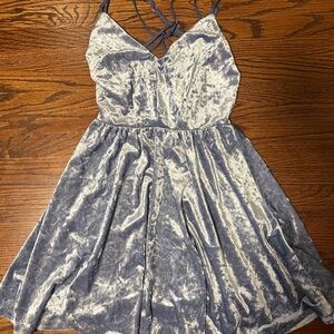 Velvety mini dress